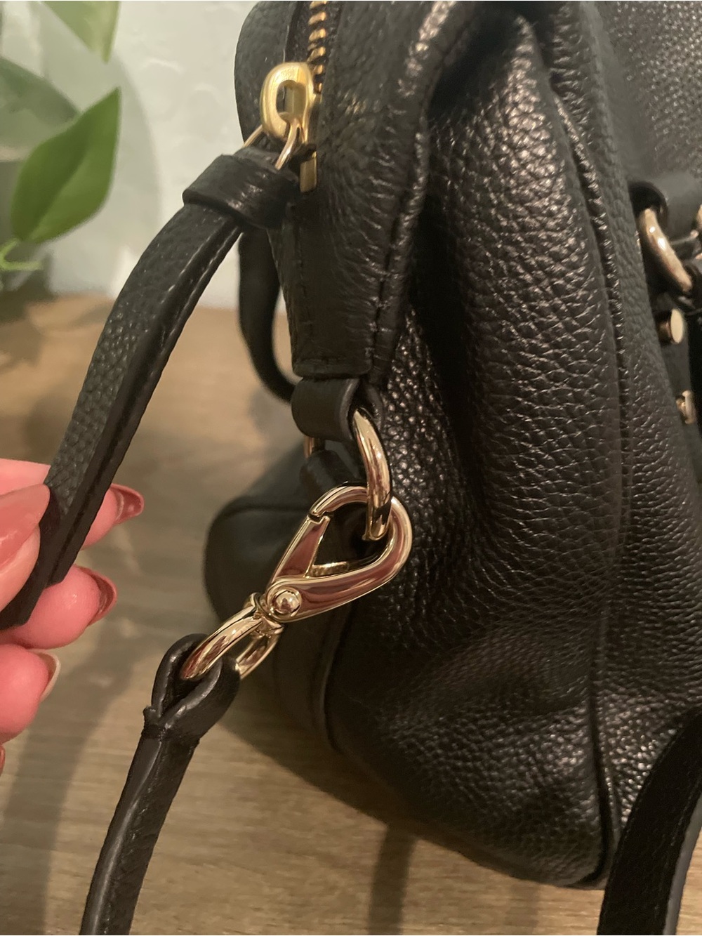 kate spade Black Pebbled Leather Convertible Crossbody Bag - Picture 6 of 9